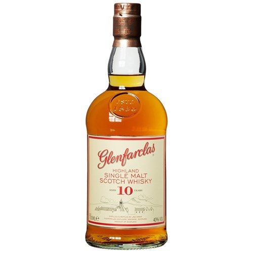 Glenfarclas 10 Year Old Single Malt Scotch Whisky 70cl - Sherry-Sweet And Lightly Smoky